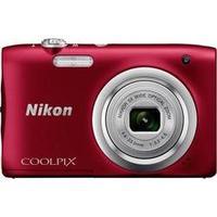 Digital camera Nikon Coolpix A100 20.1 MPix Optical zoom: 5 x Red Full HD Video