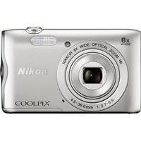 Digital camera Nikon Coolpix A-300 20.1 MPix Optical zoom: 8 x Silver Bluetooth, Wi-Fi