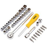 Diy 39pc 1/4&3/8 Tool Set