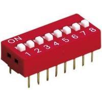 Diptronics DS-08V Multi DIP Switch 8 pole (not switched) 100 mA/50 V/DC, (switched) 50 mA/24