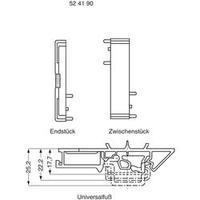 DIN rail casing (end piece) 12.8 x 96 PVC Wieland ENDSTUECK 12.8MM 1 pc(s)