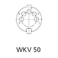 DIN connector Socket, right angle Number of pins: 5 Silver Lumberg WKV 50 1 pc(s)