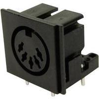 DIN connector Socket, horizontal mount Number of pins: 5 Black Cliff FC680805 1 pc(s)