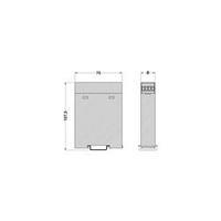 DIN rail casing (bottom part) 22.5 x 75 x 107.5 Acrylonitrile butadiene styrene Green Phoenix Contact EG 22, 5-G/ABS GN