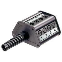 Distributor box XLR Stage Box Number of pins: 3 Black Neutrik NSB1A-8/4 1 pc(s)