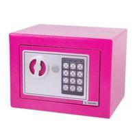 Diall 4.5L Digital Code & Key Small Pink Electronic Safe