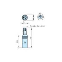 DIN connector Socket, straight Number of pins: 8 Grey Hirschmann MAK 80 SN 1 pc(s)