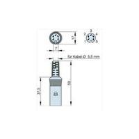 DIN connector Socket, straight Number of pins: 5 Grey Hirschmann MAK 50 1 pc(s)