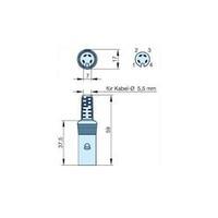 DIN connector Socket, straight Number of pins: 4 Grey Hirschmann MAK 40 1 pc(s)