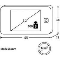 digital tft door spy hole 813 cm 32 burg wchter door eguard dg 8100