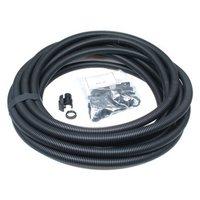 Dietzel Univolt 25mm Black Flexible Electrical Corrugated Conduit Plastic PVC Pipe Contractor Pack with 10 Glands