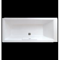 District Square Double-Ended Straight Bath - 1700mm x 750mm