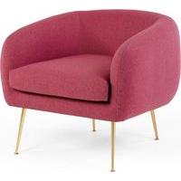 Dinky Accent Chair, Scarlet Pink