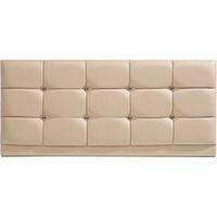 Diamond PU Leather Headboard Cream-Small Double (4ft)