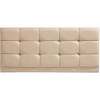 Diamond PU Leather Headboard Black-Double (4ft6)