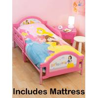 Disney Princess \'Wishes\' Junior Toddler Bed + Mattress