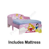 Disney Princess Toddler Bed + Fully Sprung Mattress