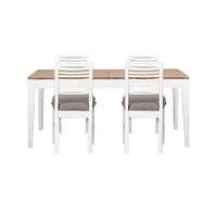 Dixon Small Extending Dining Table with 4 Painted Chairs