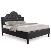 Diamante Luxury Leather Bed - Kingsize - Black