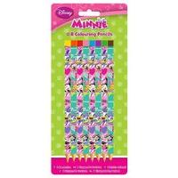 disney minnie mouse pack of 8 colouring pencils