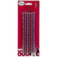 disney pack of 6 minnie mouse pencils new world toys