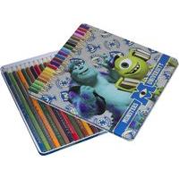 Disney - Tin Of 24 Monsters University Coloured Pencils Samdmu13.602 - Sambro -