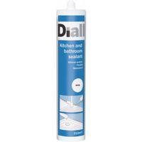 diall sanitary white sealant 310 ml