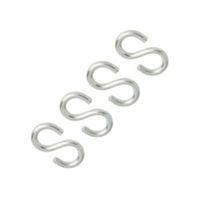 Diall Zinc Plated Steel S Hook Pack of 4