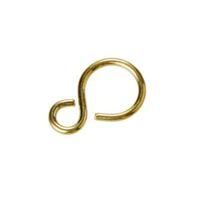 Diall Brass Plated Brass S Hook Pack of 4