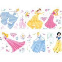 Disney Princess Multicolour Self Adhesive Wall Sticker (L)700mm (W)250mm