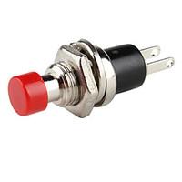 DIY 2-Pin Push Button Switch-Red and Black (10-Piece Pack)