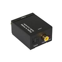 Digital to Analog Audio Converter, Convert Coaxial or Toslink Digital Audio Signals to Analog L/R Audio Converter