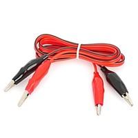 DIY Multimeter Alligator Clip Test Lead Cables (100cm)