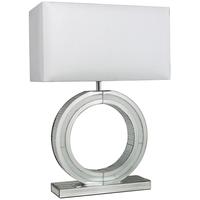 Diamond Crush O Lamp With White Shade