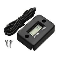 digital black hour meter gauge for motorcycle atv snowmobile marine bo ...