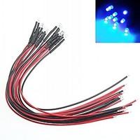 DIY Car Modification indicator 3mm Red Light LED Bulbs Multicolor (10-Piece)