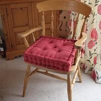 Dining Chair Booster Cushions Colour - Terracotta