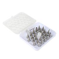 DIY Cake Decoration Stainless Steel Flower Making Nozzles Set (26-Pack)
