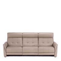 Dimaro Leather Large Sofa, Mud