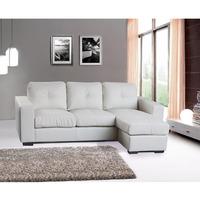 diego bonded leather corner sofa