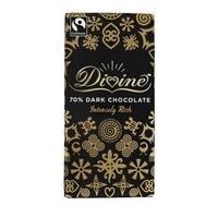 divine chocolate 70 dark chocolate 100g case of 15
