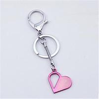 Diamond Heart Metal Keychain Car Bag Ornaments