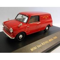diecast model mini van royal mail 1965 in red 143 scale