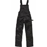 dickies two tone work bib brace black 60