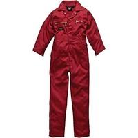 Dickies Redhawk Zip Front Coverall Tall / Mens Workwear (38W x Long) (Red)