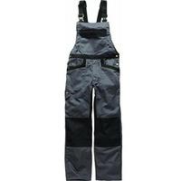 Dickies IND260 Bib & Brace, Grey/Black, 58