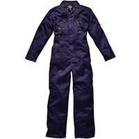 Dickies Redhawk Zip Front Coverall Tall / Mens Workwear (36W x Long) (Navy Blue)