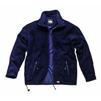 dickies micro fleece jacket navy blue medium