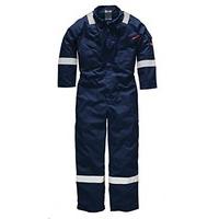 dickies fr5404 nv 60t size 142 pyrovatex antistatic coverall navy blue