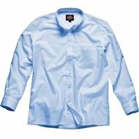 dickies workwear mens long sleeve cottonpolyester oxford shirt collar  ...